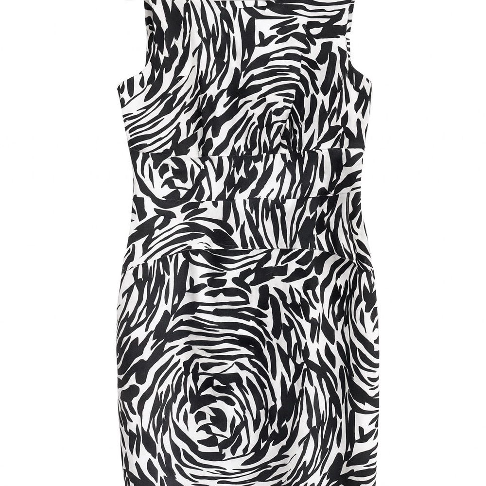 Calvin Klein Black and White Swirl Mini Dress